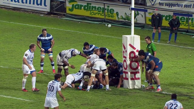 TOP 14 - Castres - Montpellier : 34-19 - Essai Bismarck DU PLESSIS (MON) - J10 - Saison 2015/2016