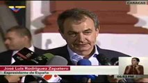 Zapatero: el Gobierno de España quiere tener la mejor relación con Venezuela