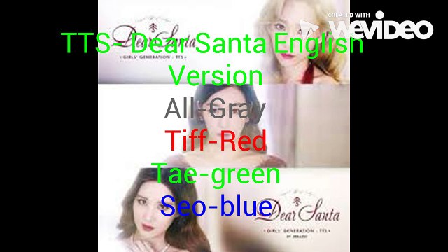 Girls Generation TTS - Dear Santa Lyrics (Eng)