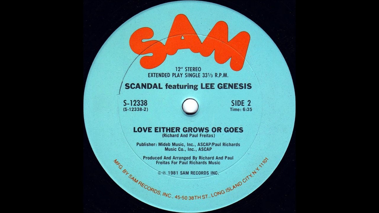 Scandal Feat. Lee Genesis - Love Either Grows Or Goes (1981)