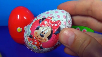 3 Funny surprise eggs! Barbie Disney MINNIE MOUSE eggs surprise For Kids For BABY mymillio