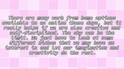 Two Work at Home Options You Might Consider