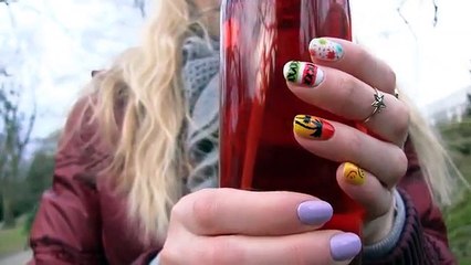 Fast & easy Nail art tutorials Using a Straw
