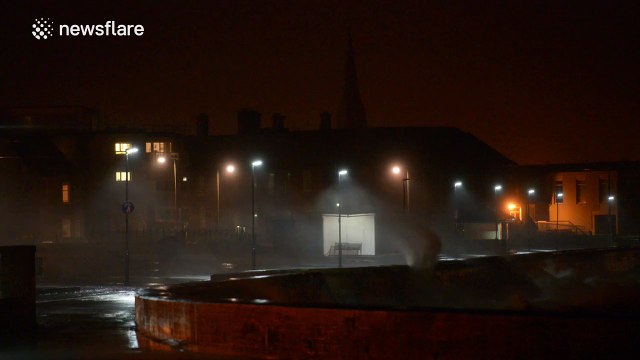 Storm Desmond batters Ayrshire Coast