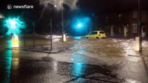 Dangerous flood waters tear through Kendal Cumbria