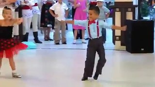 Dance super beautiful little boy