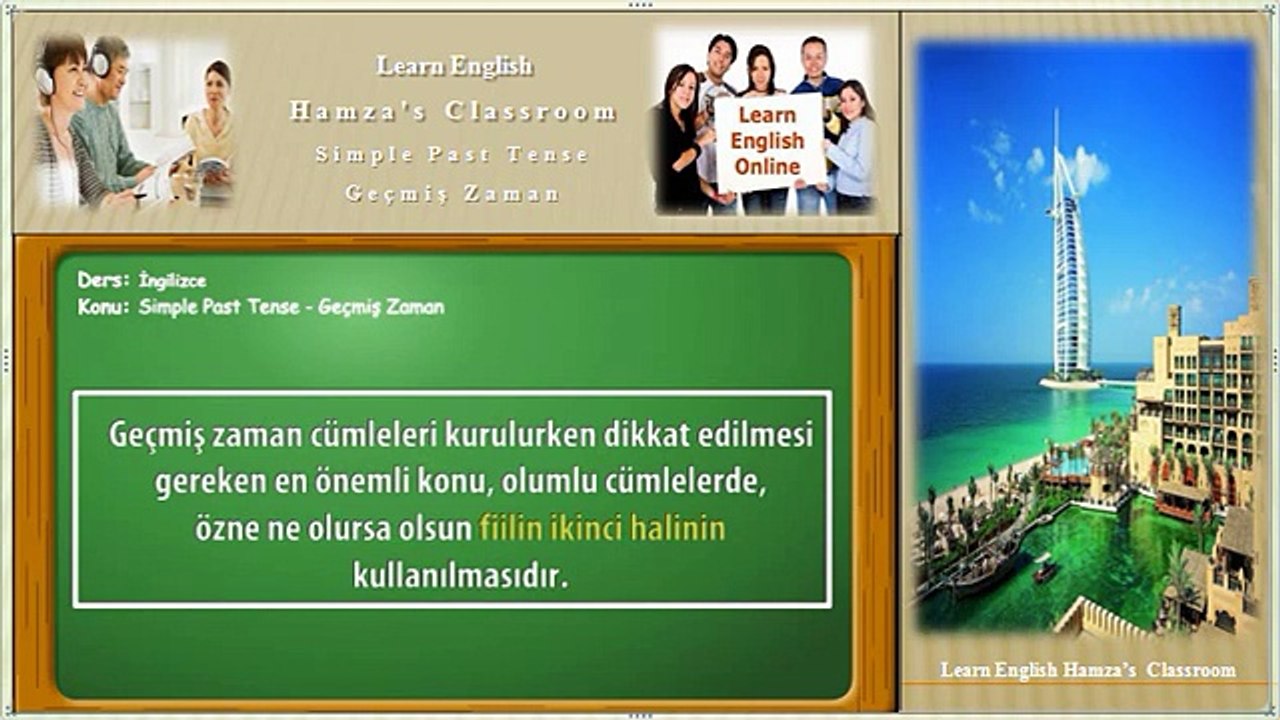 Simple Past Tense - Geçmiş Zaman