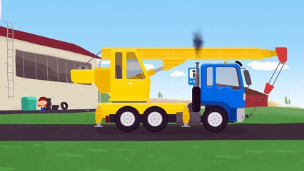 Доктор Машинкова. Мультик про рабочие машины: мусоровоз и подъемный кран. Кем я хочу быть,