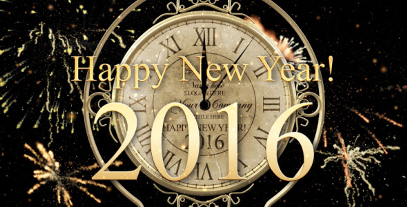 New Year Countdown Clock 2016 - After Effects Template HD INTRO VIDEO LOGO