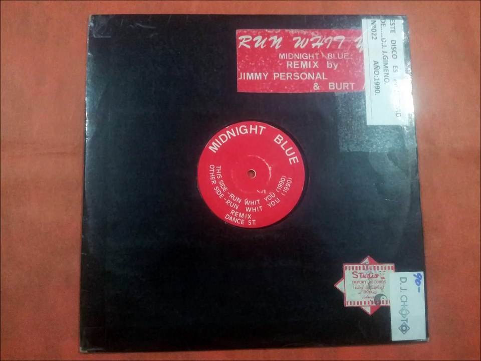 MIDNIGHT BLUE.(RUN WHIT YOU.(REMIX.)(12''.)(1990.)