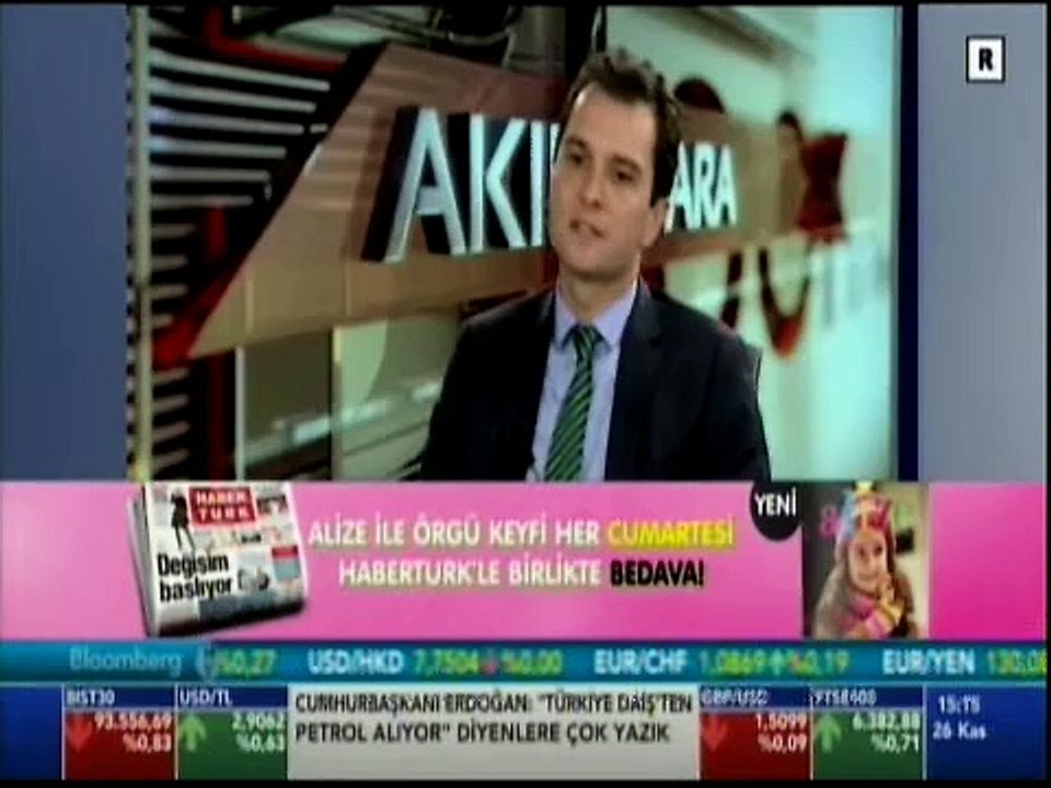 Ali Kırali Odeabank Ekonomik Araştırmalar ve Stratejik Planlama Direktörü Akıllı Para Bloomberg HT 26.11.2015