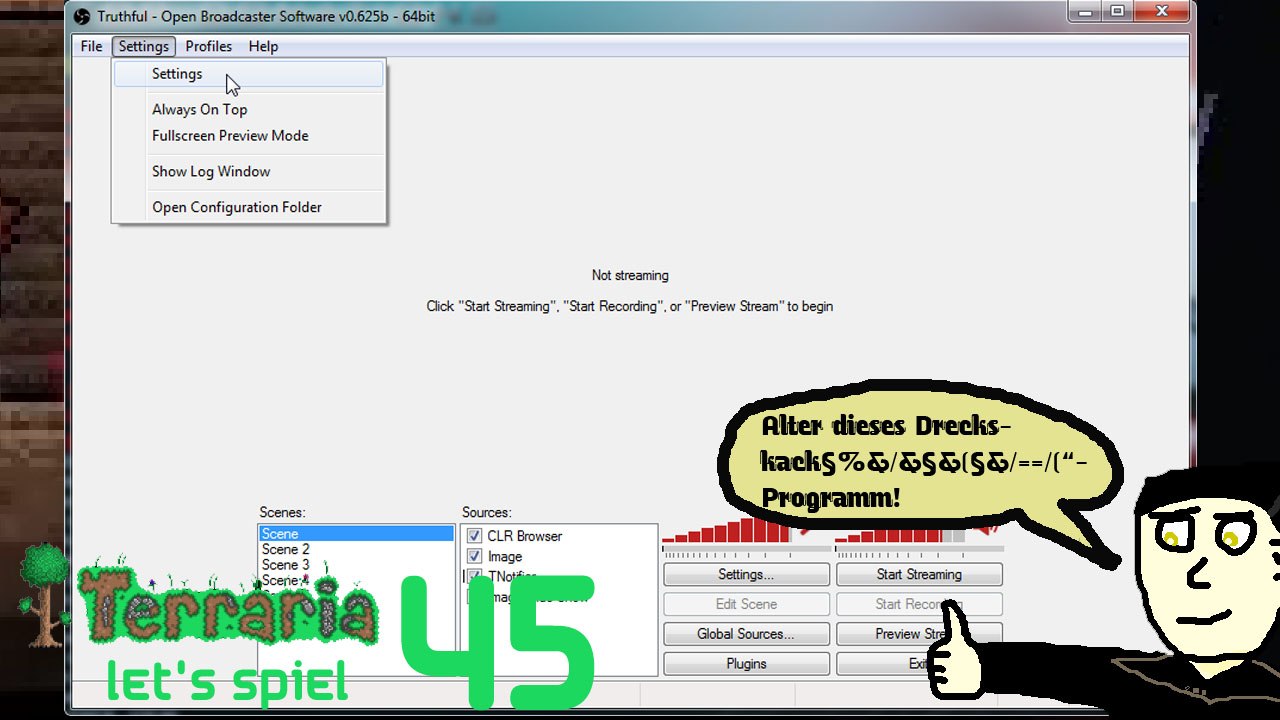 Terraria 'Let's Spiel' (Let's Play) 45: OBS und die versaute Aufnahme