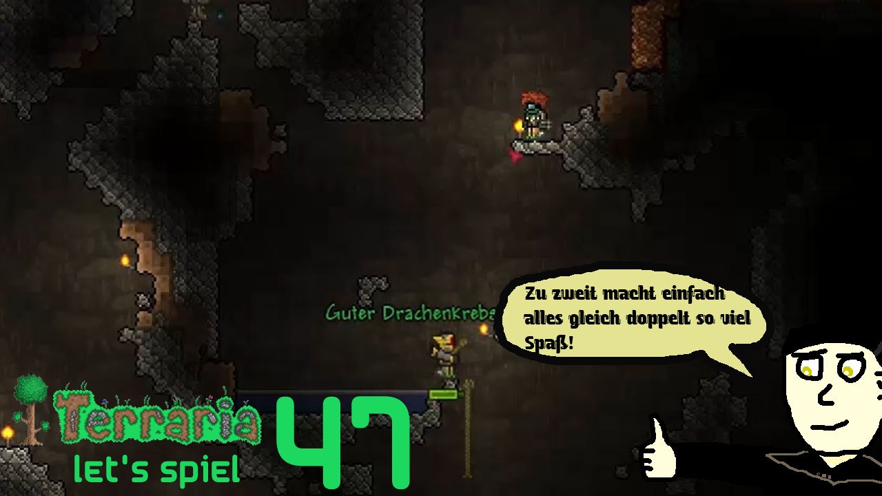 Terraria 'Let's Spiel' (Let's Play) 47: Höhlentour zu zweit
