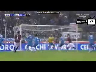 Luca Rossettini Brilliant Goal - Bologna 2-0 Napoli - Serie A - 06.12.2015