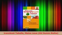 trennkostTabelle Meine neue GU SummReihe PDF Kostenlos