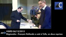 Régionales : François Hollande n'arrive meme pas à voter correctement