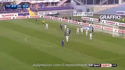 Josip llicic Fantastic CHANCE Fiorentina 0-0 Udinese Serie A