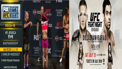 Miesha Tate vs Jessica Eye Weigh In Highlights