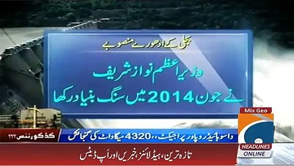 Plus Geo News Headlines 27 November 2015, Electricity Pending Projects in Pakistan