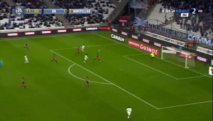 Goal Bouna Sarr - Marseille 2-2 Montpellier - 06-12-2015