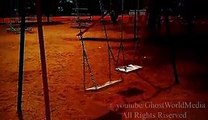 Real Ghost Caught Playing Swing In Children Park, Child Ghost With Haunted Swing