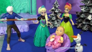 Frozen Elsa & Jack Frost Have Babies to Babysit For Disney Princess Merida. Disney Princes
