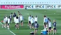 Cristiano Ronaldo amazing show of skills in Real Madrid training session