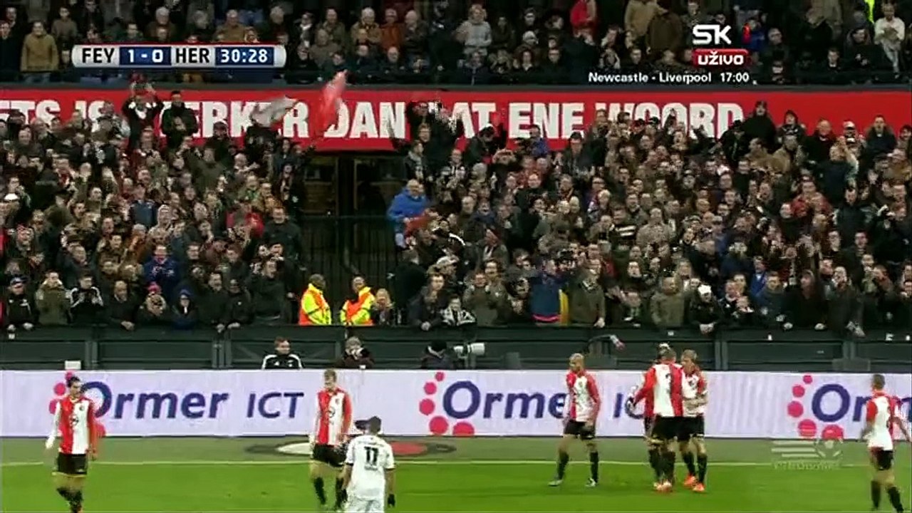 1-0 Eljero Elia Goal Holland  Eredivisie - 06.12.2015, Feyenoord 1-0 Holland  Eredivisie