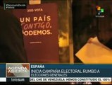 Siguen campañas políticas en España de cara al 20-D