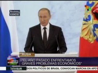 Vladimir Putin descarta crisis económica en Rusia