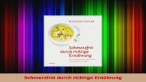 Schmerzfrei durch richtige Ernährung PDF Lesen