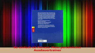 So einfach ist Fitness Mein persönlicher Ausdauertrainer PDF Kostenlos