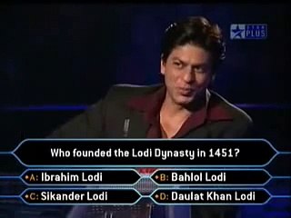 Shahrukh Khan Vs dumb guy at kbc show
