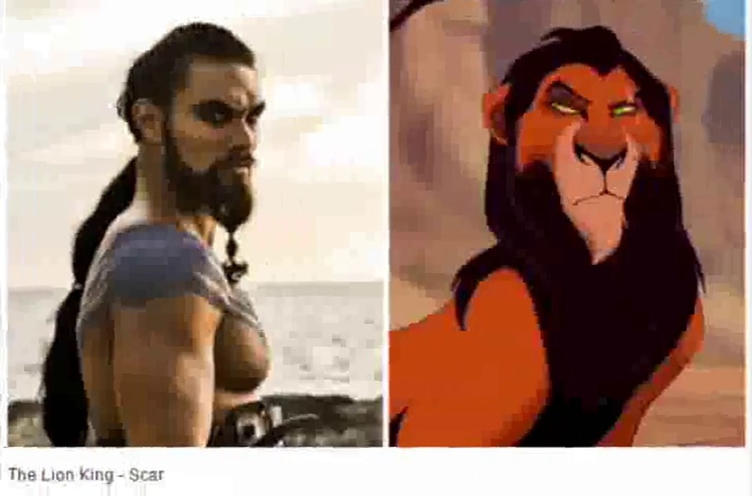 Fictitious movie characters, incredible equivalents
