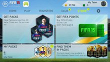 Fifa15 Android pack opening newpacks