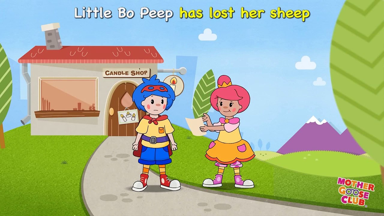 Little Bo Peep Animated - Mother Goose Club Rhymes for Kids
