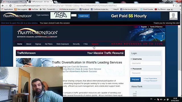 شرح لموقع الربح الشهير و الموثوق Trafficmonsoon + استراتيجية الربح + إثبات الدفع الفوري ب10 دولار