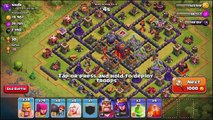 Clash of Clans   4 GOLEM GOHO OP TH 9 ATTACK   CoC Attack Strategy