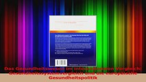 Das Gesundheitswesen im internationalen Vergleich Gesundheitssystemvergleich und die PDF Herunterladen