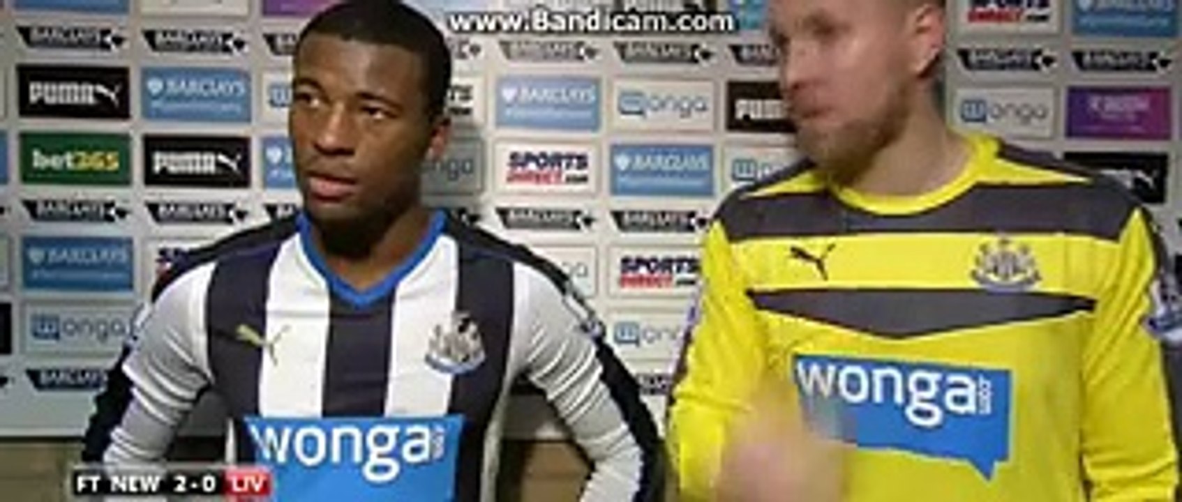 Newcastle 2-0 Liverpool - Wijnaldum and Robert Elliot Post Match Interview