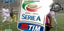 Giacomo Bonaventura Amazing Corner Kick Chance - Carpi vs AC Milan - Serie A - 06.12.2015