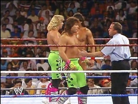 WWF SummerSlam 1989 - Tito Santana & The Rockers Vs. Rick Martel & The Rougeaus