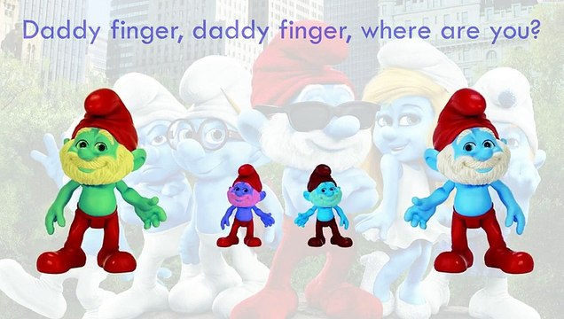 Smurfs Finger Family Song Daddy Finger Nursery Rhymes Good Characters Full animated cartoo catoonTV!