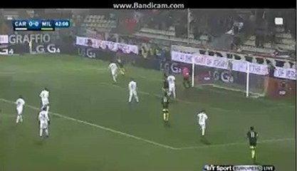 HALF TIME -HIGHLIGHTS CARPI VS MILAN 0-0 06 12 2015