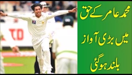 محمد عا مر کے حق میں بڑی آواز بلند ہو گئی