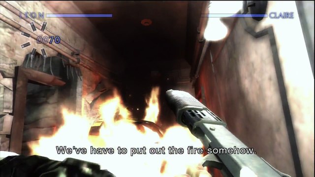 RESIDENT EVIL THE DARKSIDE CHRONICLES HD (PS3) PART 5 - MEMORIES OF A LOST CITY (38) BOSS #2