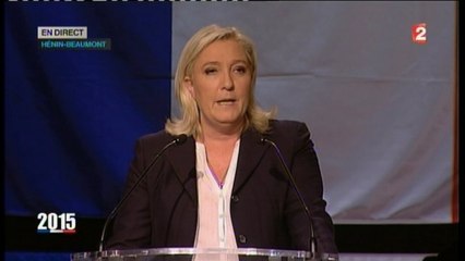 Régionales - Marine Le Pen : "Le FN est le premier parti de France"