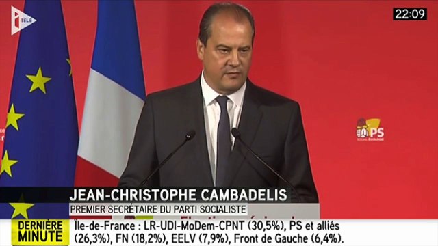 Régionales 2015 : la réaction de Jean-Christophe Cambadélis