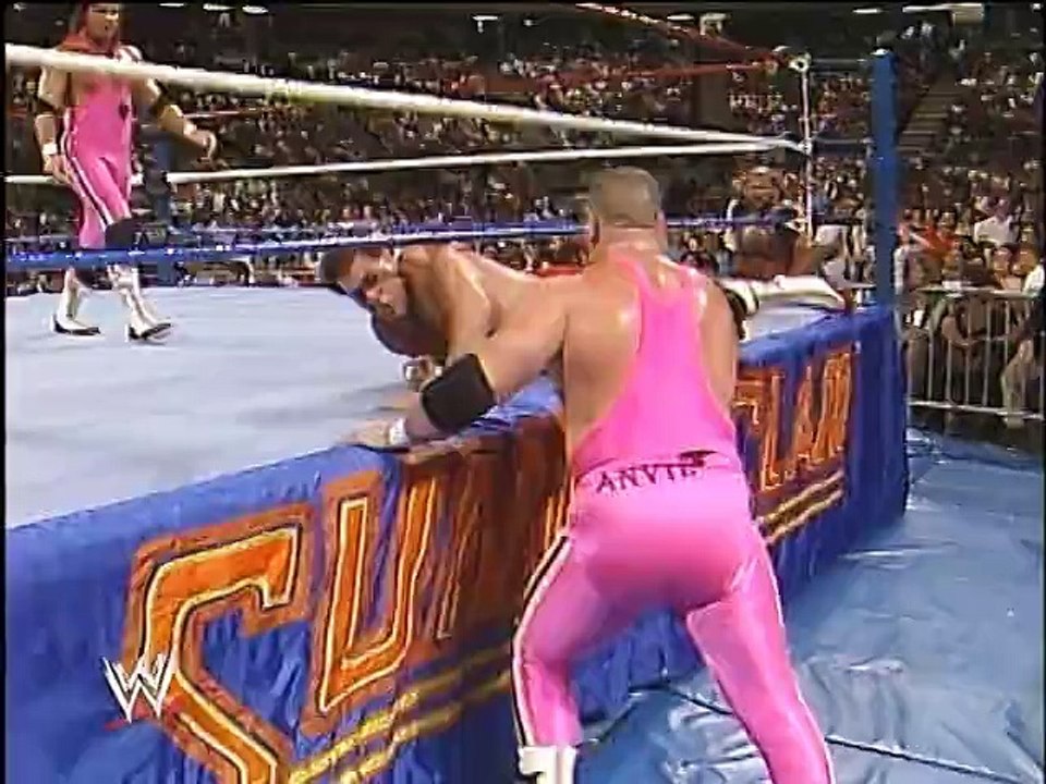WWF SummerSlam 1989 - The Hart Foundation Vs. The Brain Busters