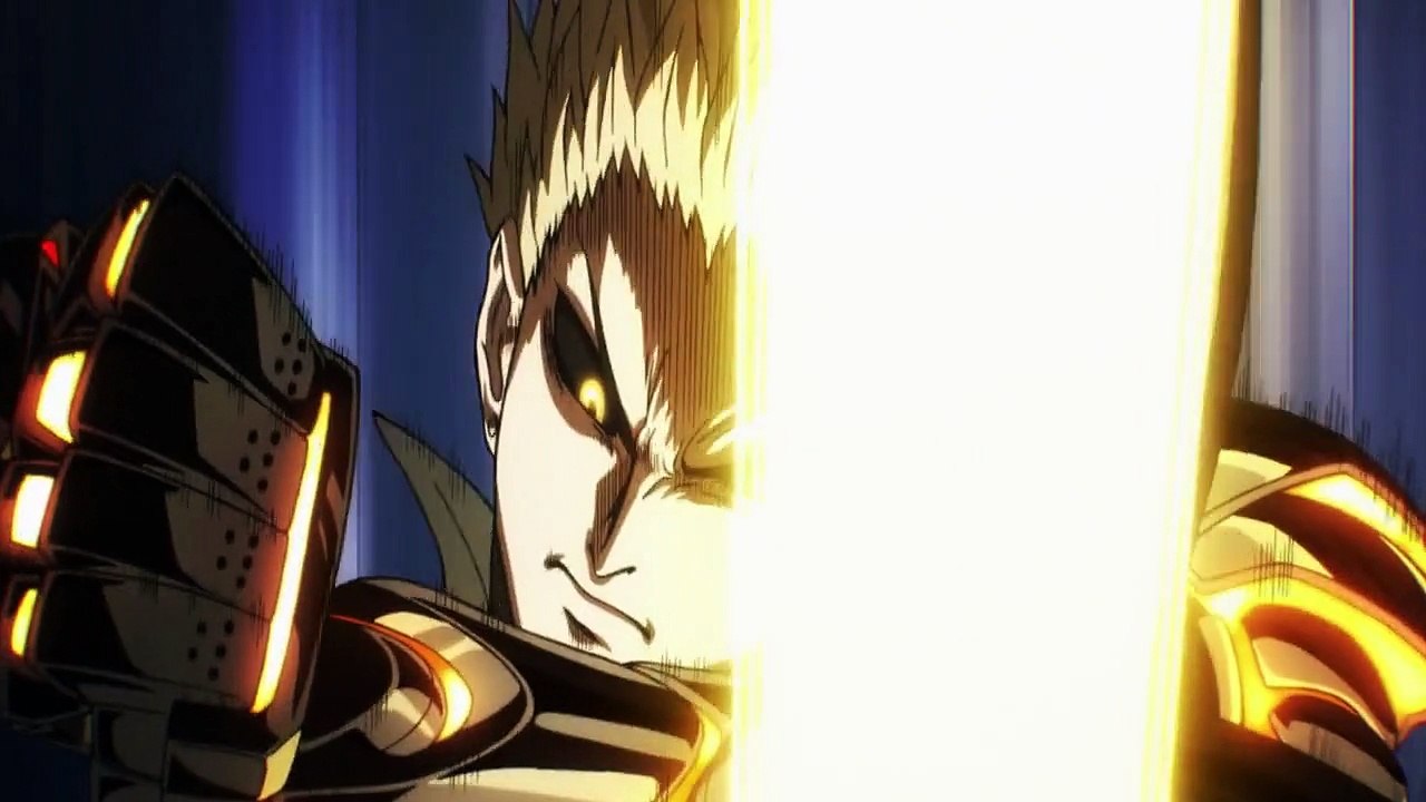 One Punch Man Saitama vs Genos fight